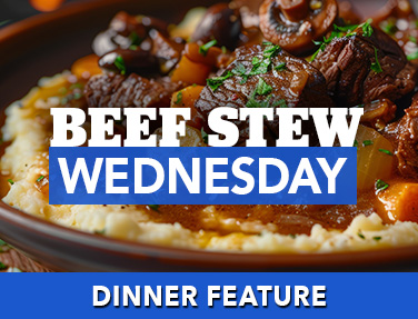 Beef Stew Wednesday at the Village Inn in Linwood, MI